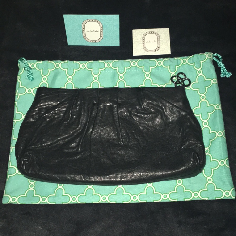 Stella & Dot lambskin clutch